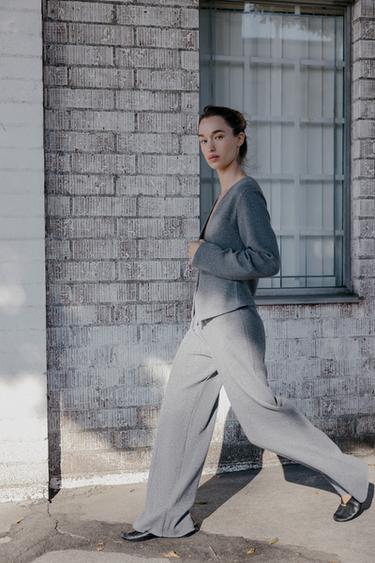 GILET DOUX BOUTONS - Gris moyen de Zara - Image 3