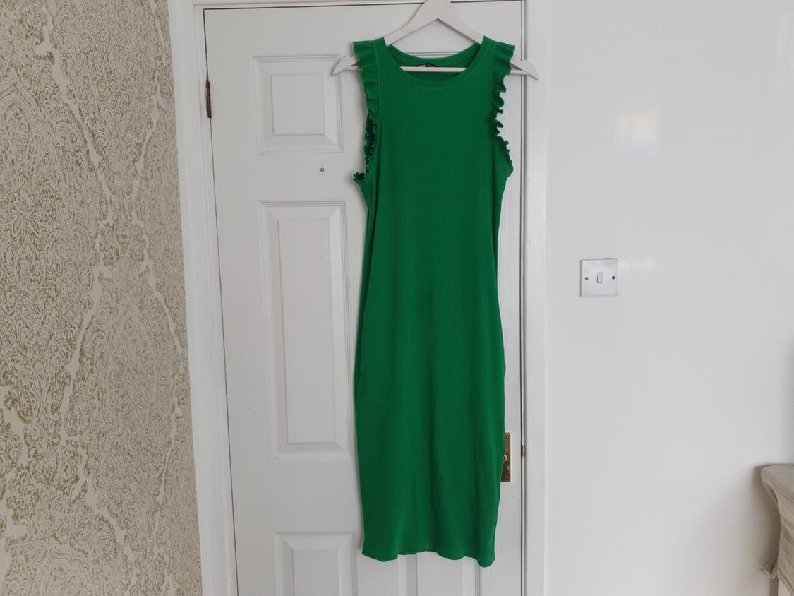 FRILLED MIDI DRESS - Image 3
