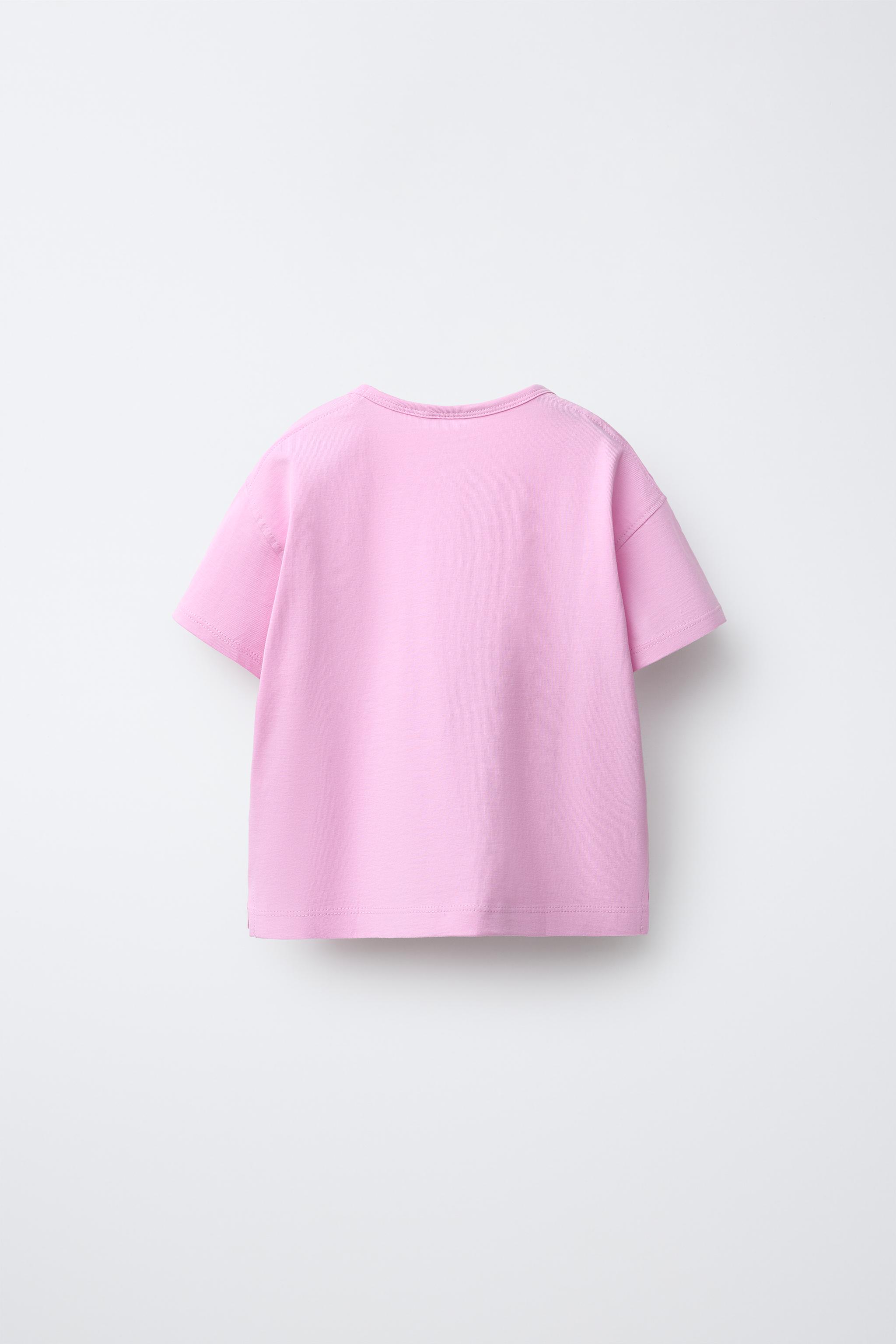 PLAIN T-SHIRT — Pink