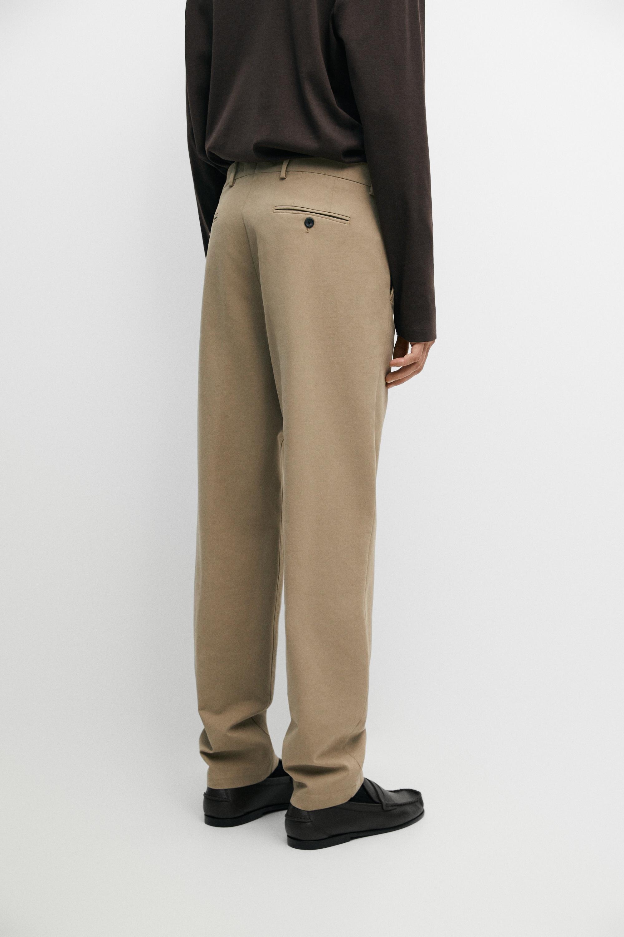 100% cotton slim fit pants
