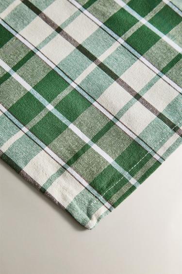 DYED THREAD TABLECLOTH - Green by Zara - Image 2