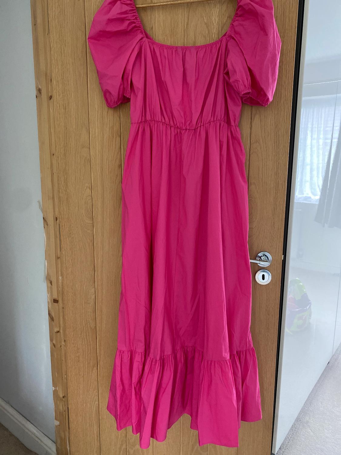 PUFF SLEEVE MIDI DRESS - Image 2