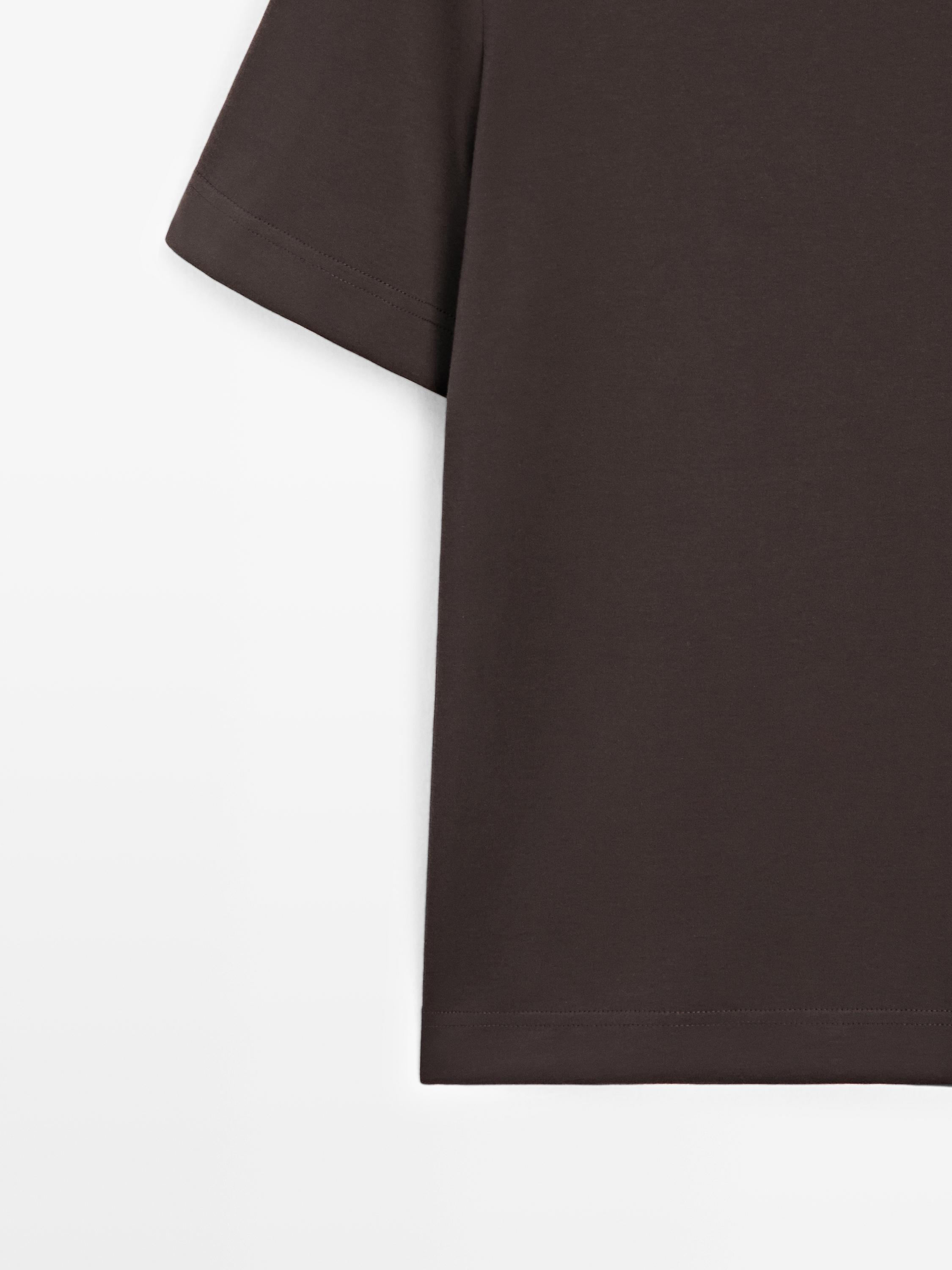 100% cotton interlock crew neck T-shirt