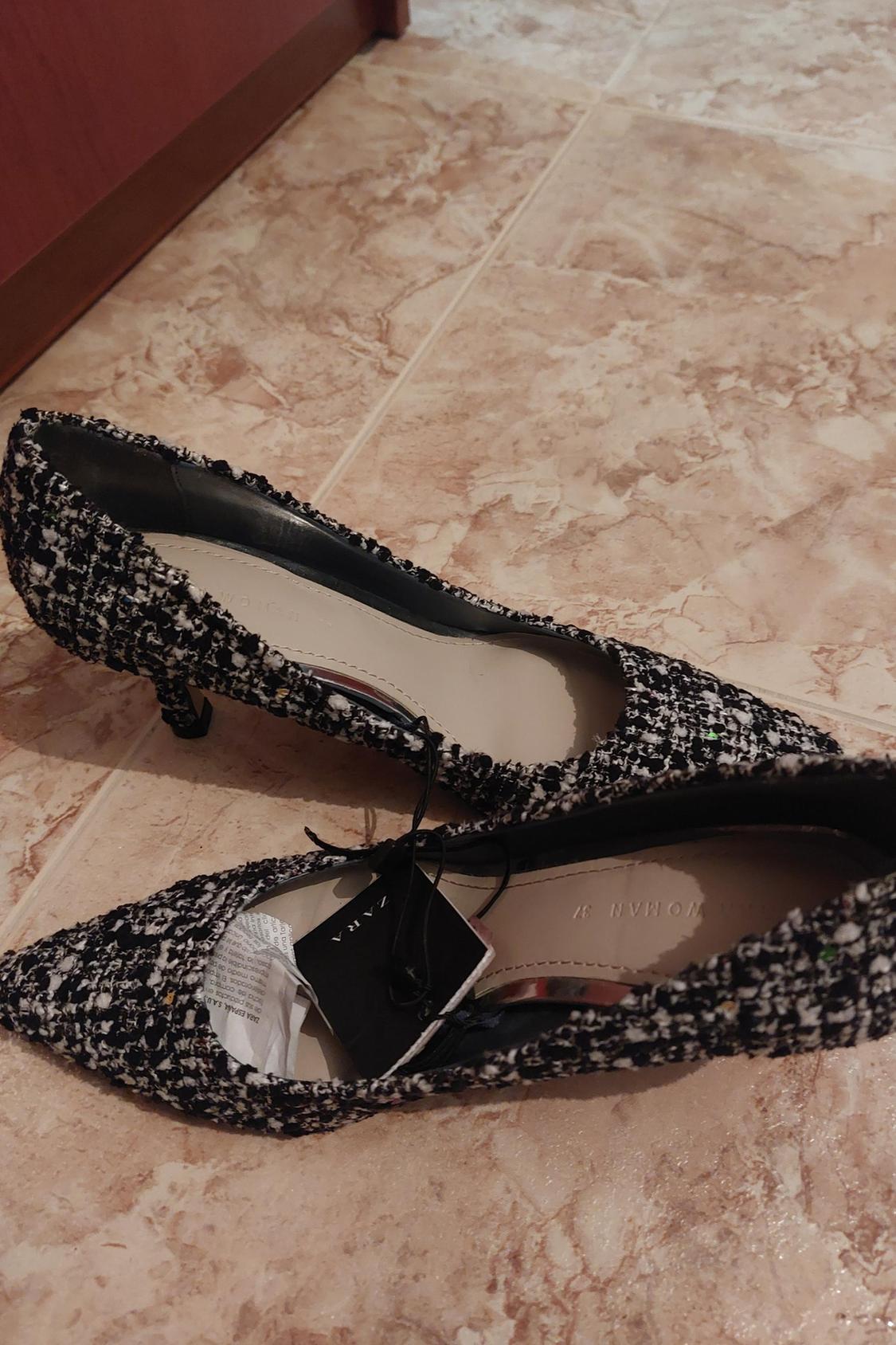 FABRIC HIGH-HEEL SHOES - Image 2
