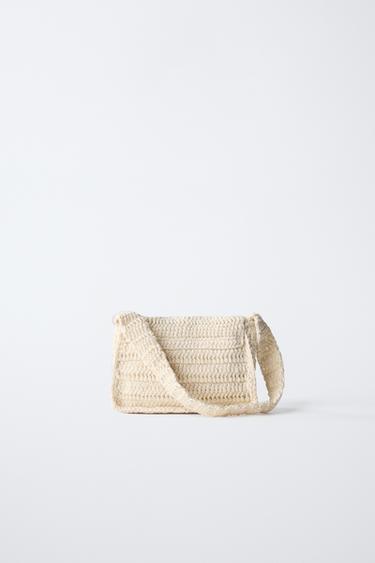 SAC BANDOULIÈRE CROCHET FLEURS - Blanc écru de Zara - Image 4