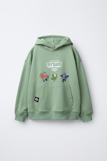 SUDADERA CAPUCHA  BRAWL STARS © SUPERCELL OY - Verdes de Zara