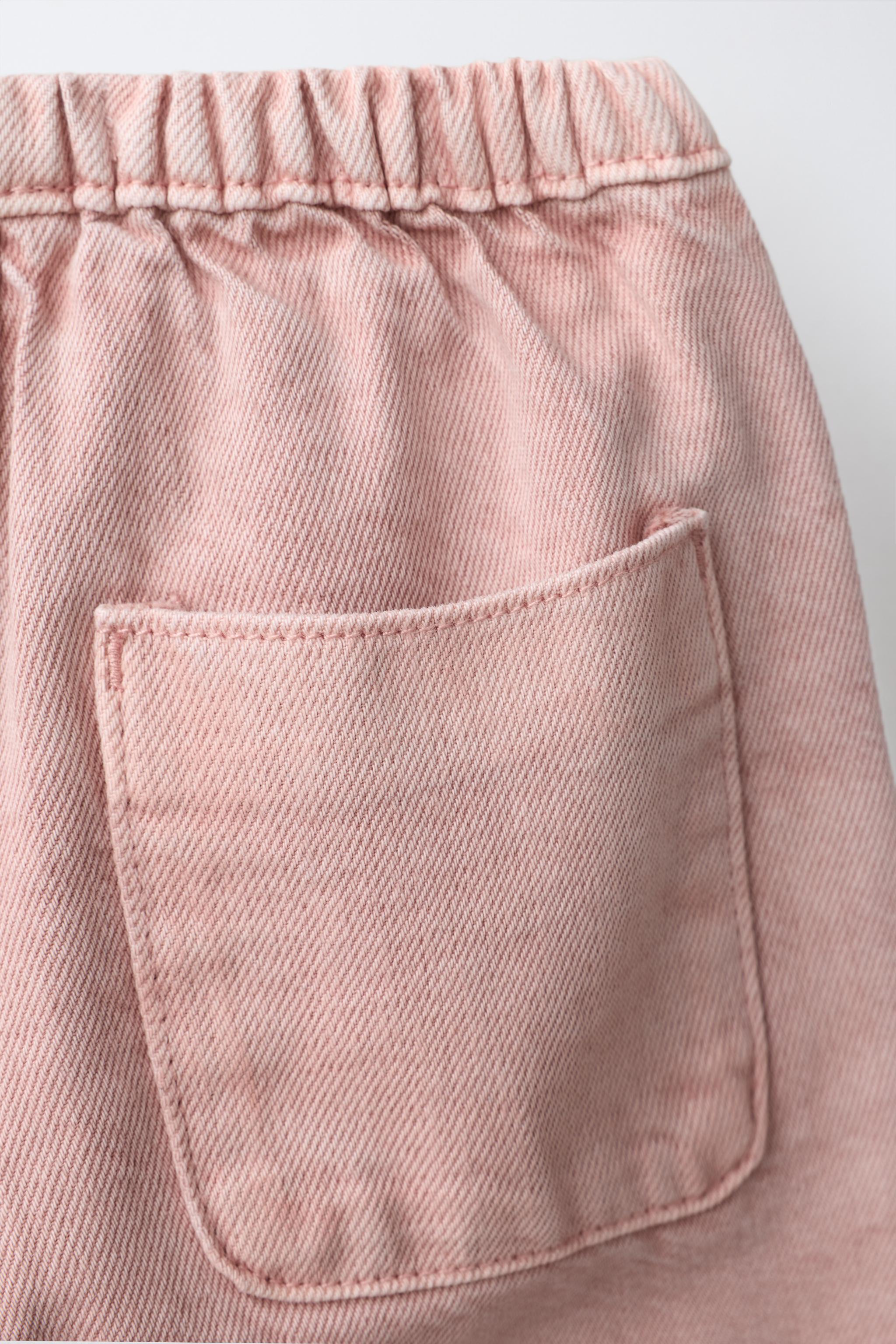 Детские брюки Zara SOLID TWILL PANTS — фото 4