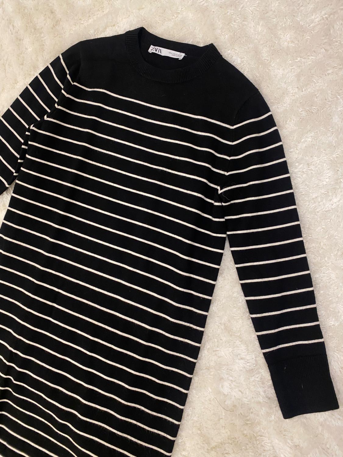 LONG STRIPED KNIT DRESS - Image 2