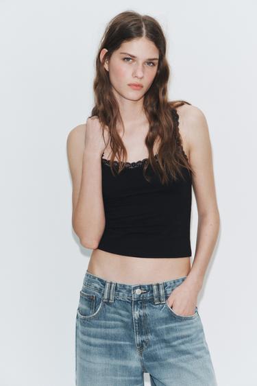 TOP TIRANTES ENCAIXE - Negro de Zara
