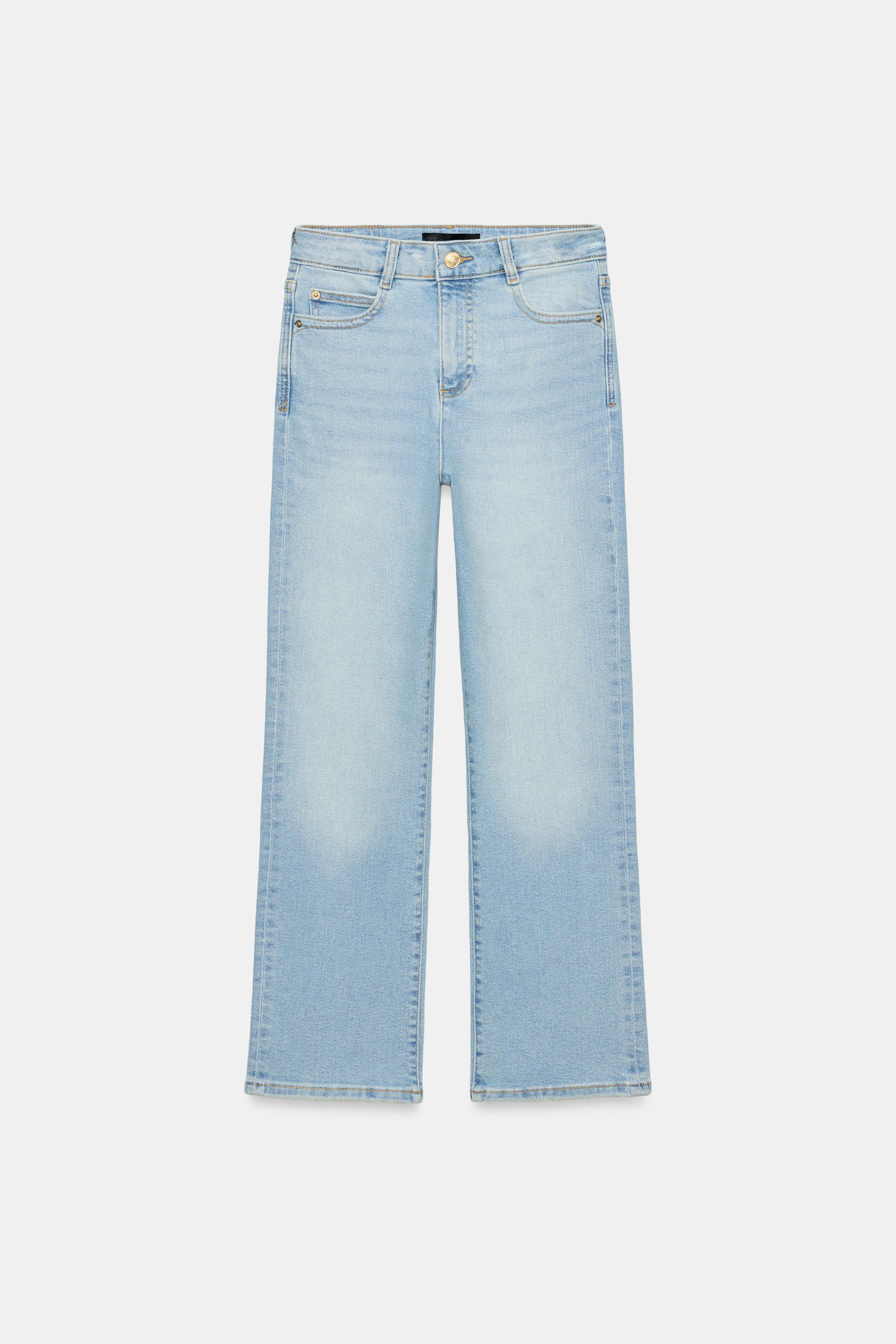 Z1975 ミニフレア ハイウエストデニムパンツ - ライトブルー | ZARA