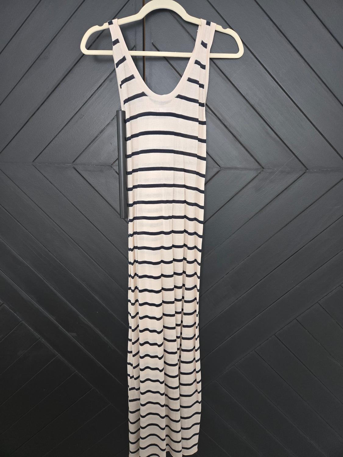 LONG STRIPED KNIT DRESS - Image 3