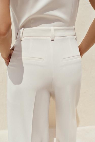COMBINAISON LARGE GILET - Écru de Zara - Image 6