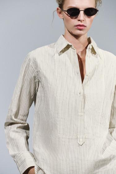 ZW COLLECTION STRIPED SHIRT — Black / White 1