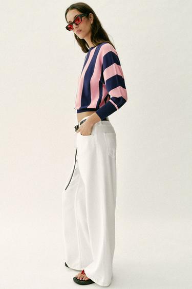 STRIPED KNIT SWEATSHIRT - only one by Zara - Image 3