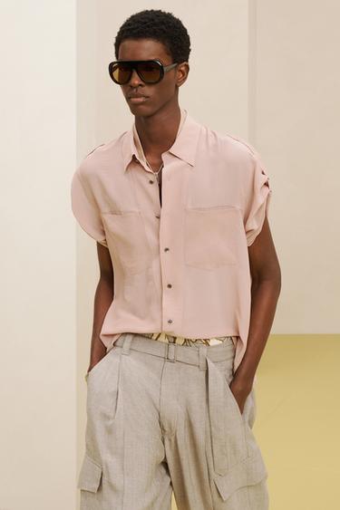 RLL P SHRT - Dusty pink by Zara