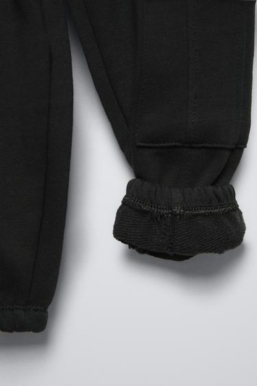 PLUSH JOGGERS - Black by Zara - Image 3