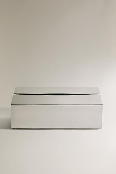 CAJA PAÑUELOS METAL BRILLO - Plata de Zara