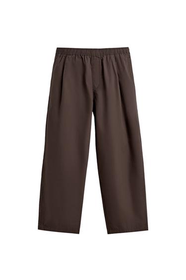 BALLOON FIT PLEATED TROUSERS