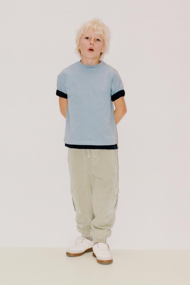 EMBROIDERED CARGO JOGGER PANTS