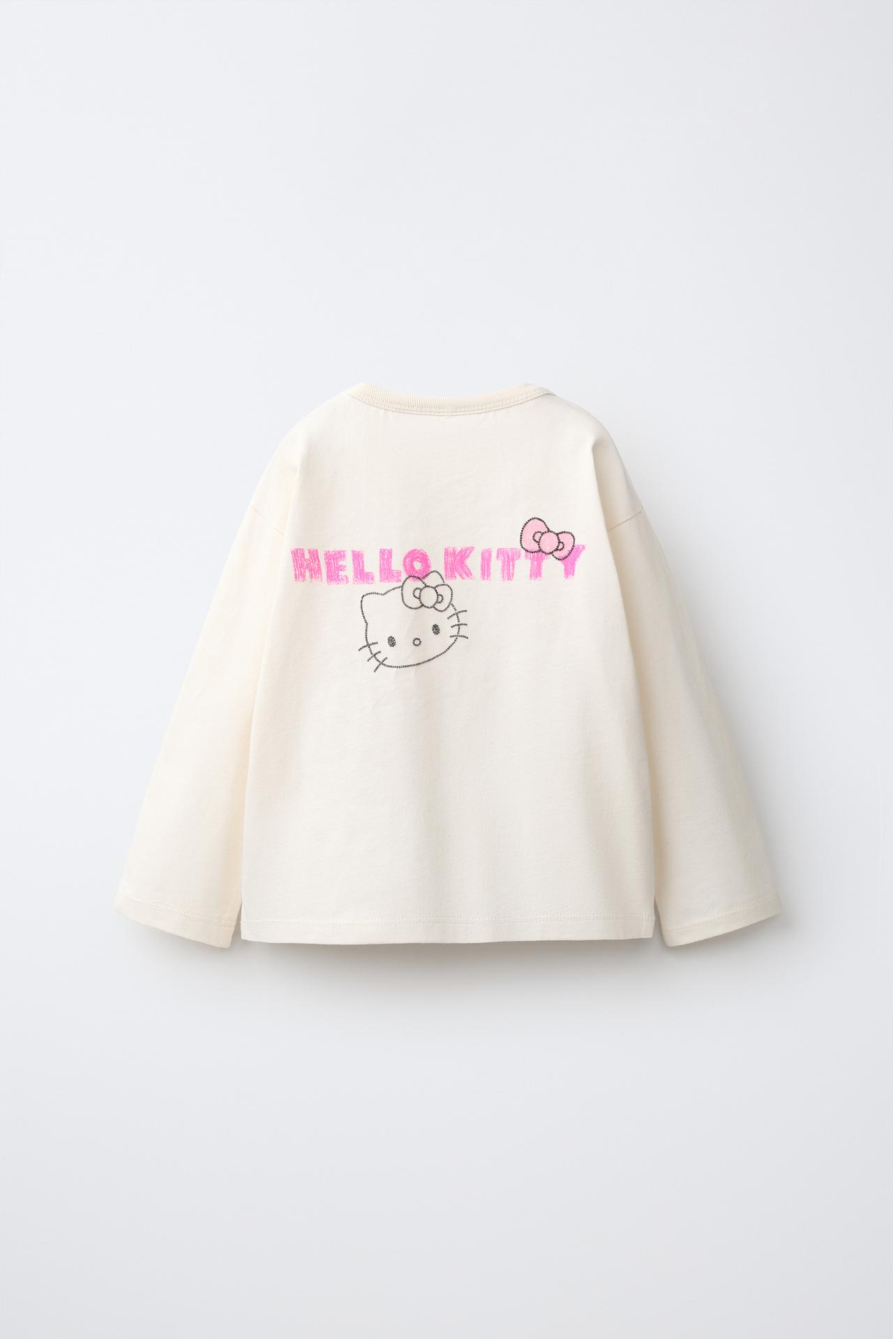GLITTER HELLO KITTY © SANRIO T-SHIRT — Ecru