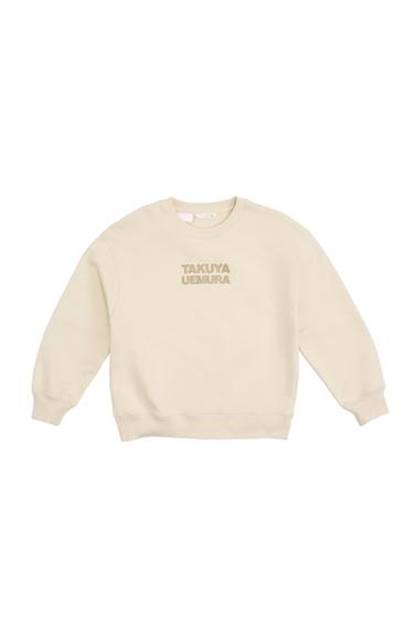 SAKURA RAISED TEXT SWEATSHIRT - Ecru by Zara