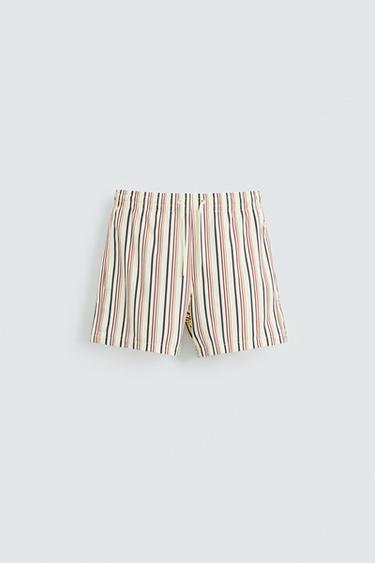 Zara STRIPED MID-LENGTH SWIMSUIT - various