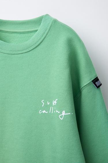 SWEAT À IMPRIMÉ SURF - VERT de Zara - Image 2