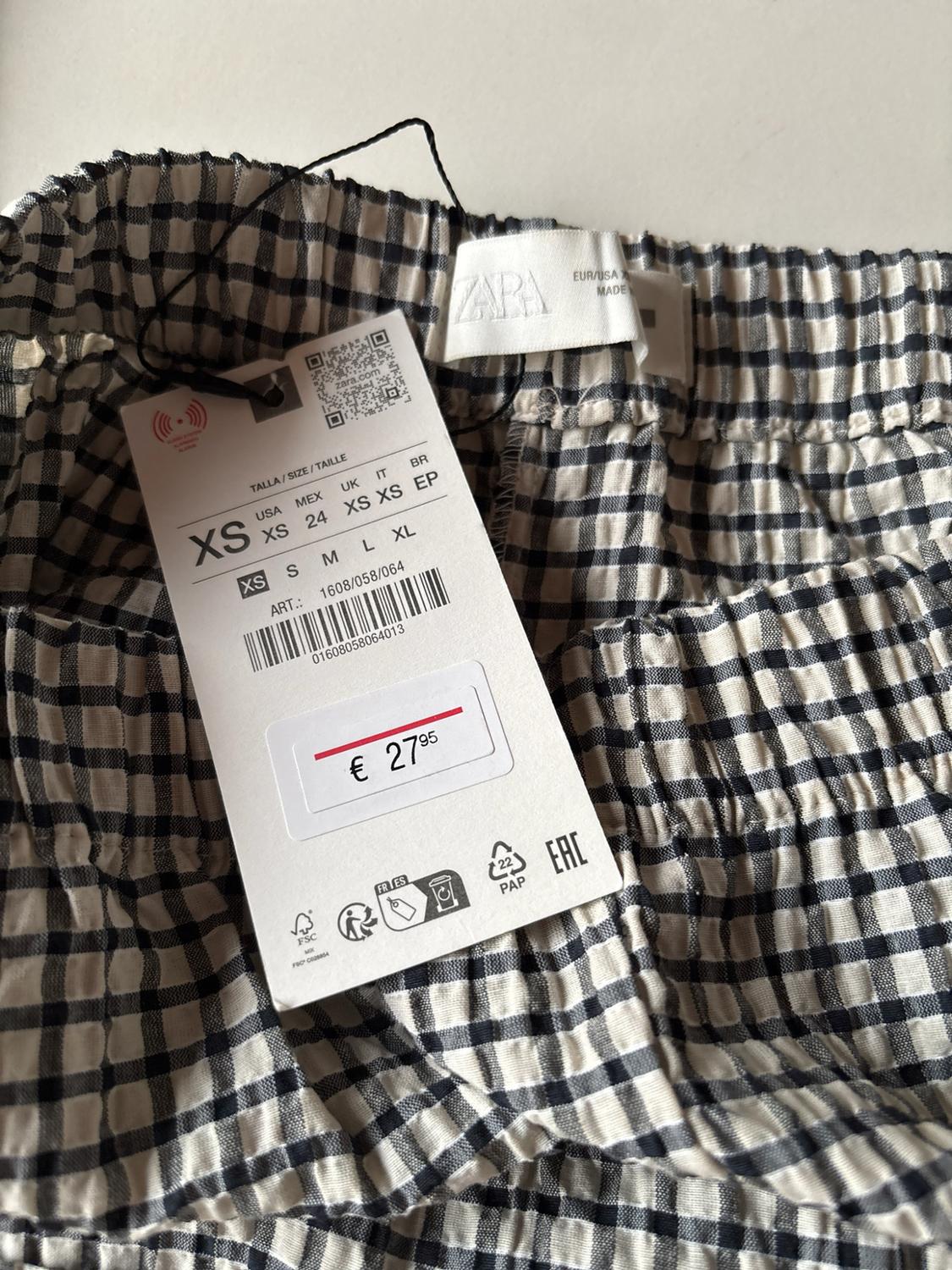CHECK TROUSERS WITH ELASTIC WAIST - Image 3