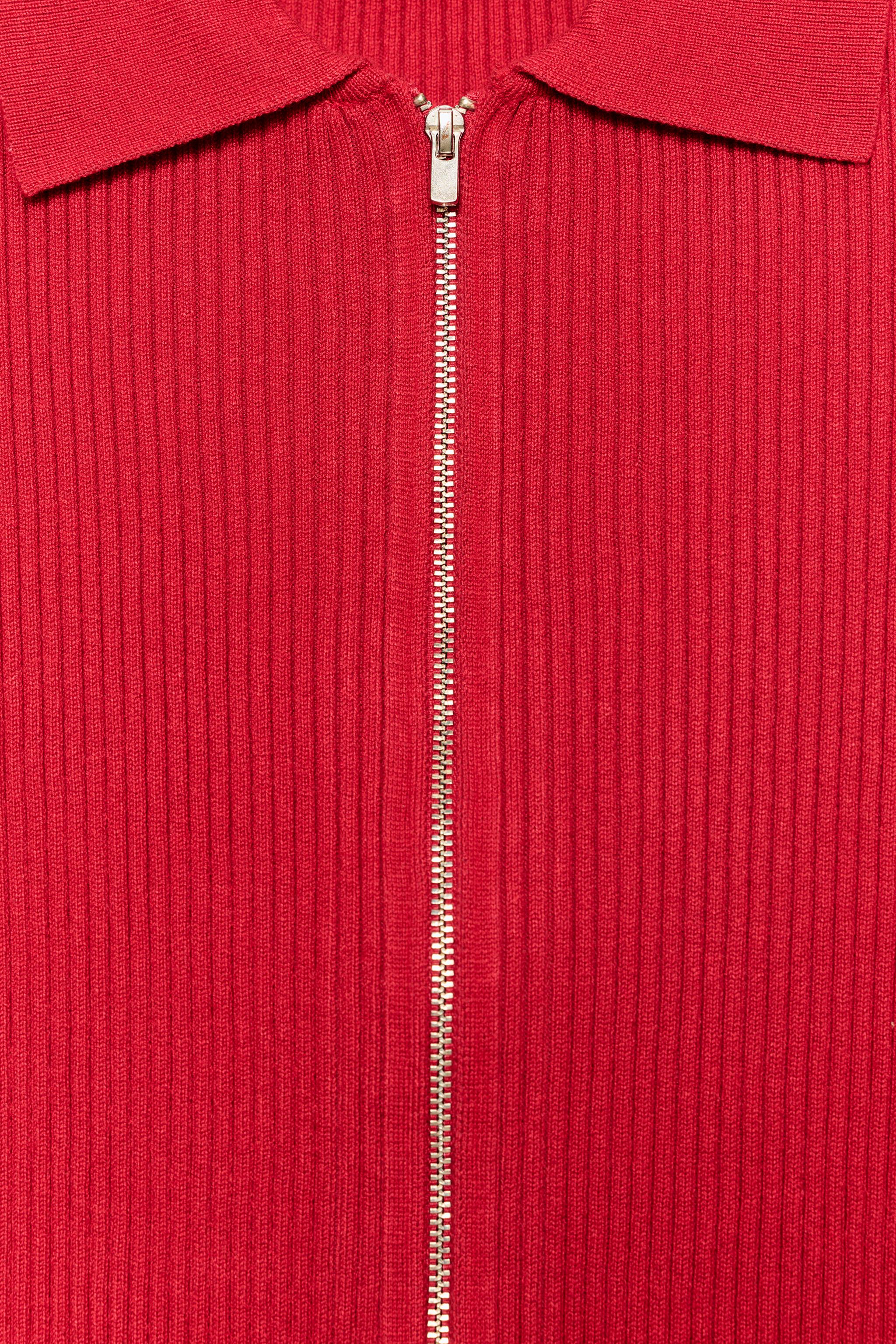RIB KNIT POLO SHIRT