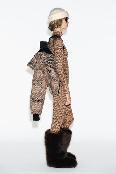 LEGGING THERMIQUE JACQUARD SEAMLESS THERMOLITE® CORE SKI COLLECTION - Marron clair de Zara - Image 3