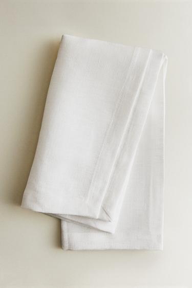 LINEN NAPKIN - White by Zara