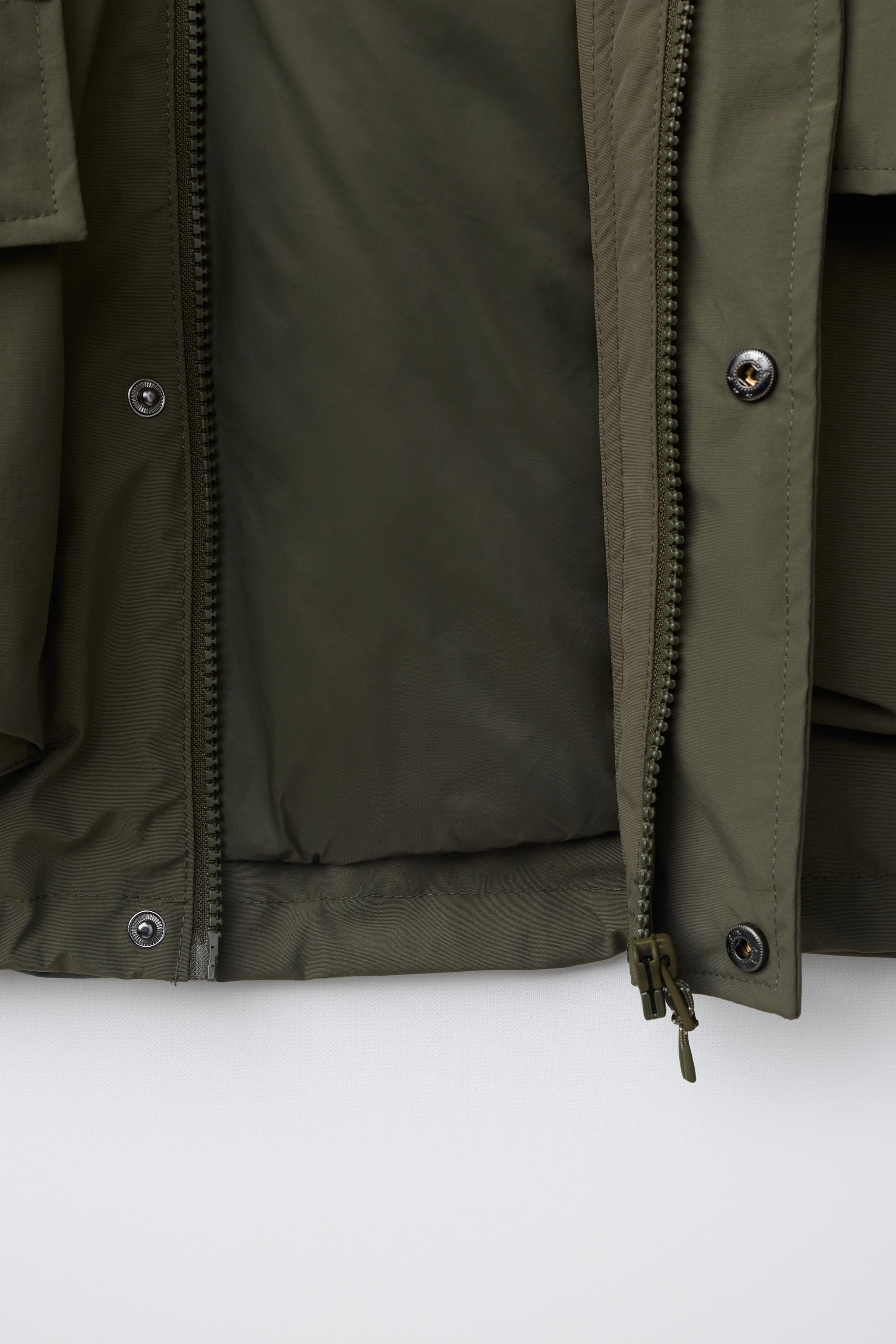 WATER-REPELLENT HOODIE PARKA