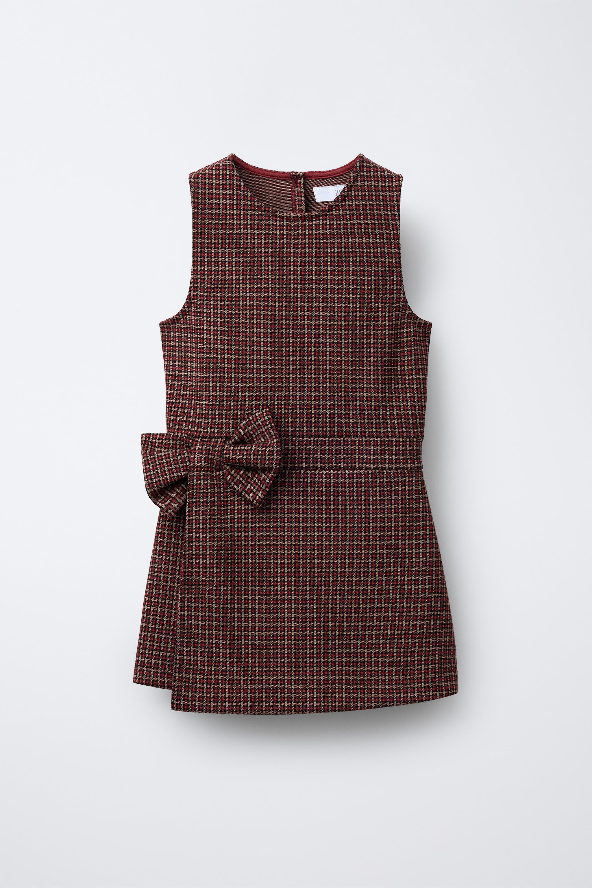 COMBI-SHORT À CARREAUX AVEC NŒUD