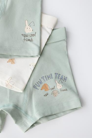 Zara 2-6 YEARS / FIVE-PACK PUPPY PRINT BOXER BRIEFS - Multicolored