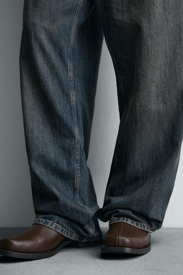 TOPSTITCHED BOOTS - Brown by Zara - Image 2