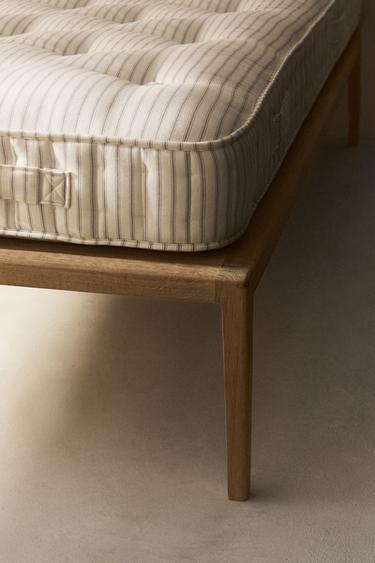 WOODEN BED FRAME - Light beige by Zara - Image 3