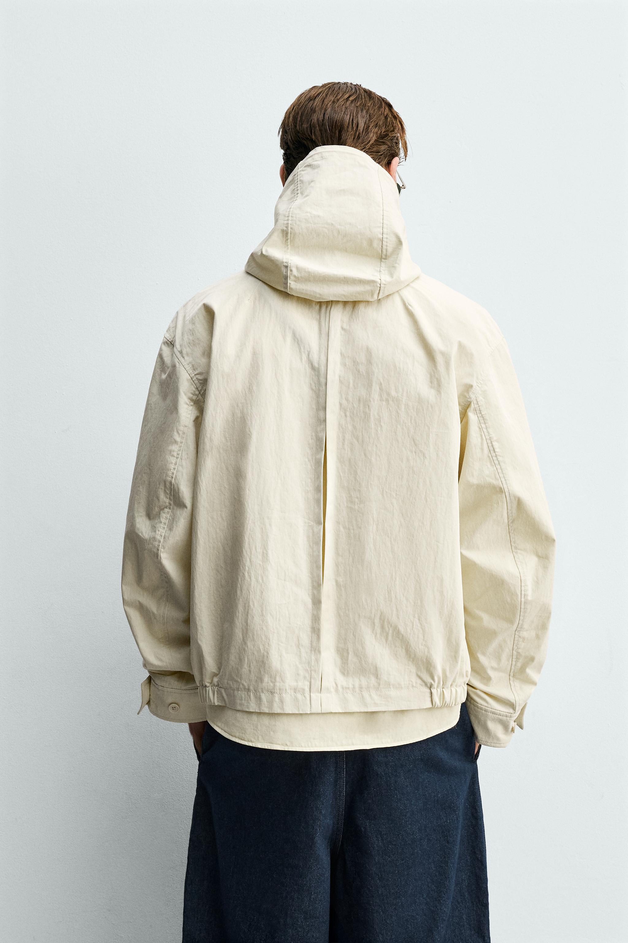 PARKA TÉCNICA CROPPED COM CAPUZ - Cru | ZARA Brasil