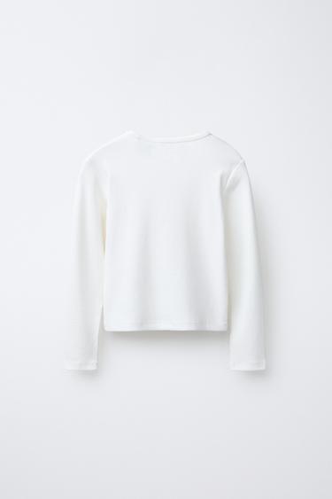 T-SHIRT CÔTELÉ CAPIBARA CAPYFUN © - Blanc de Zara - Image 1