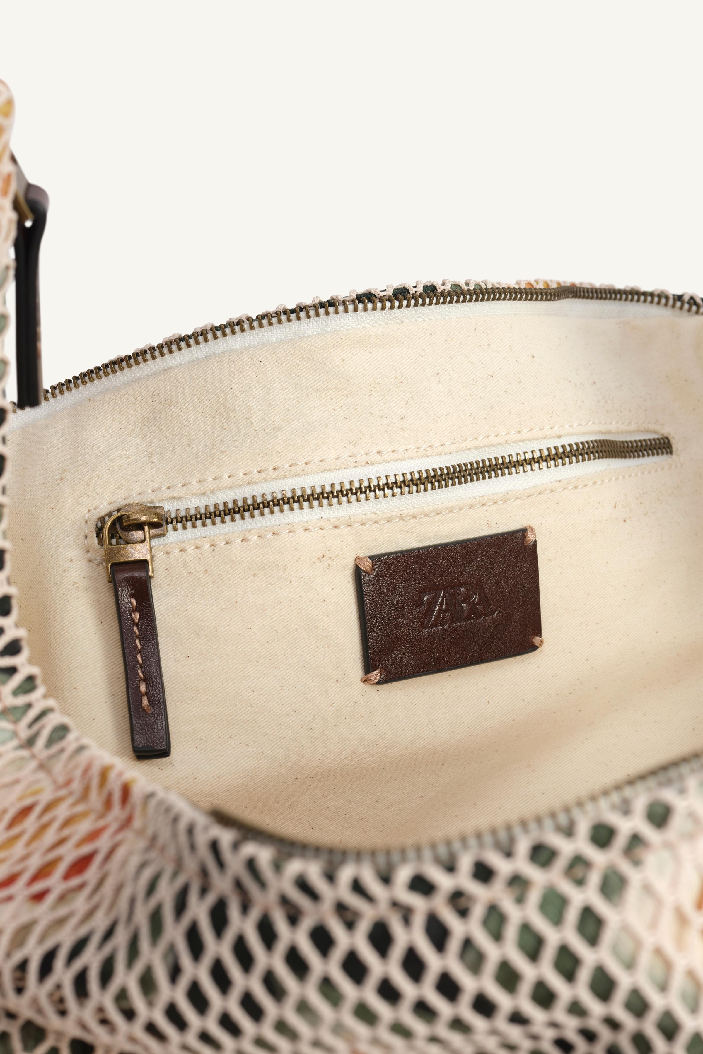 ZARA【NEW】WOVEN-EFFECT HANDBAG WOVEN EFFECT HANDBAG - Green | ZARA Canada