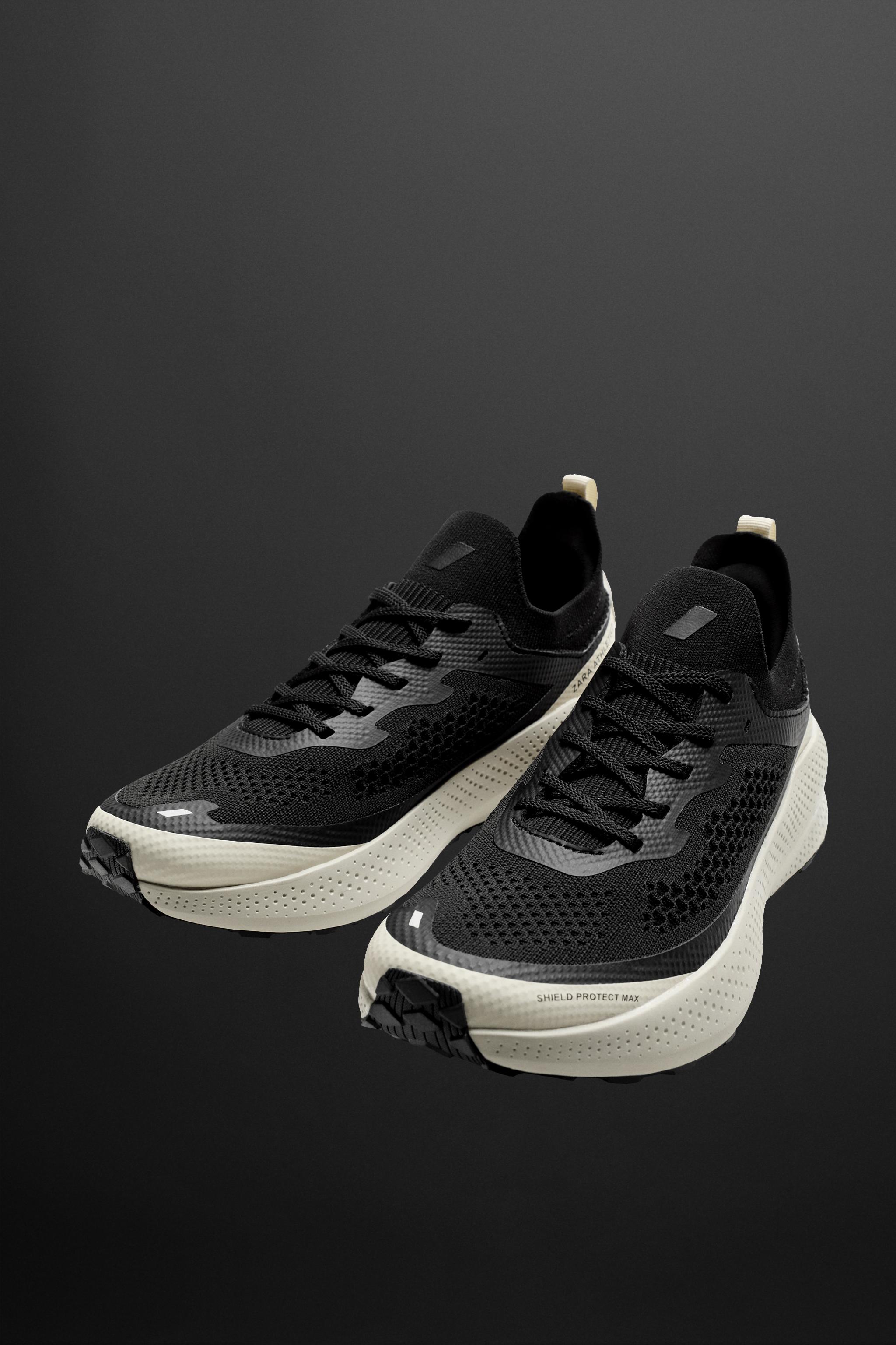 RUNNING TRAINERS Bone White ZARA UAE Dubai Sharjah Ajman UAQ Fujairah