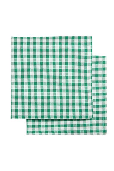VICHY-KARO-SERVIETTEN (2ER-PACK) - Grün von Zara