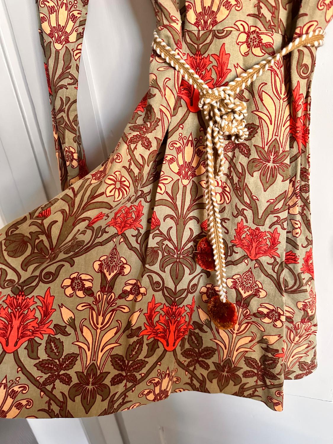 PRINTED DRESS WITH BELT - Image 7