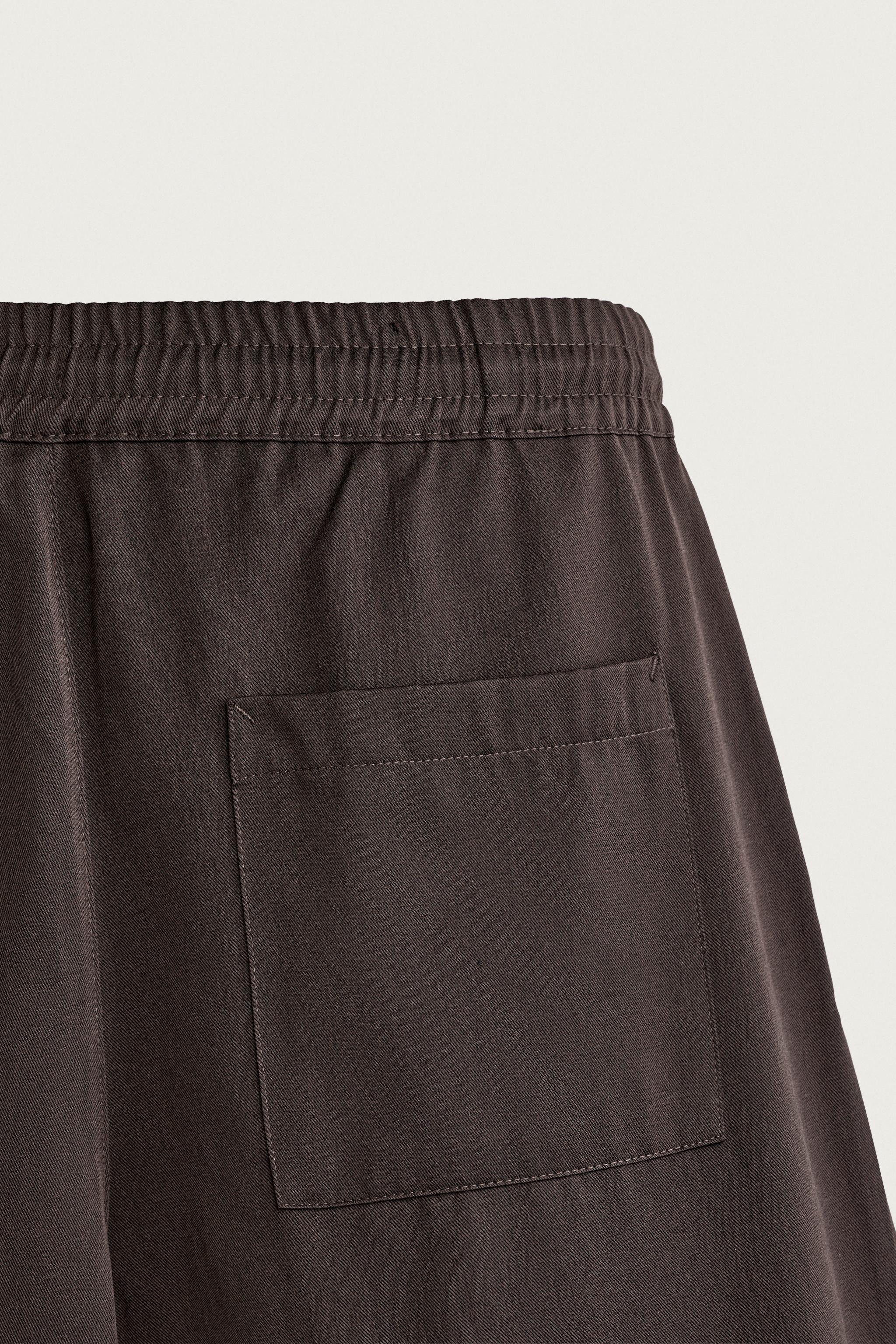 Мужские брюки Zara SIDE-PLEAT BALLOON FIT PANTS — фото 10
