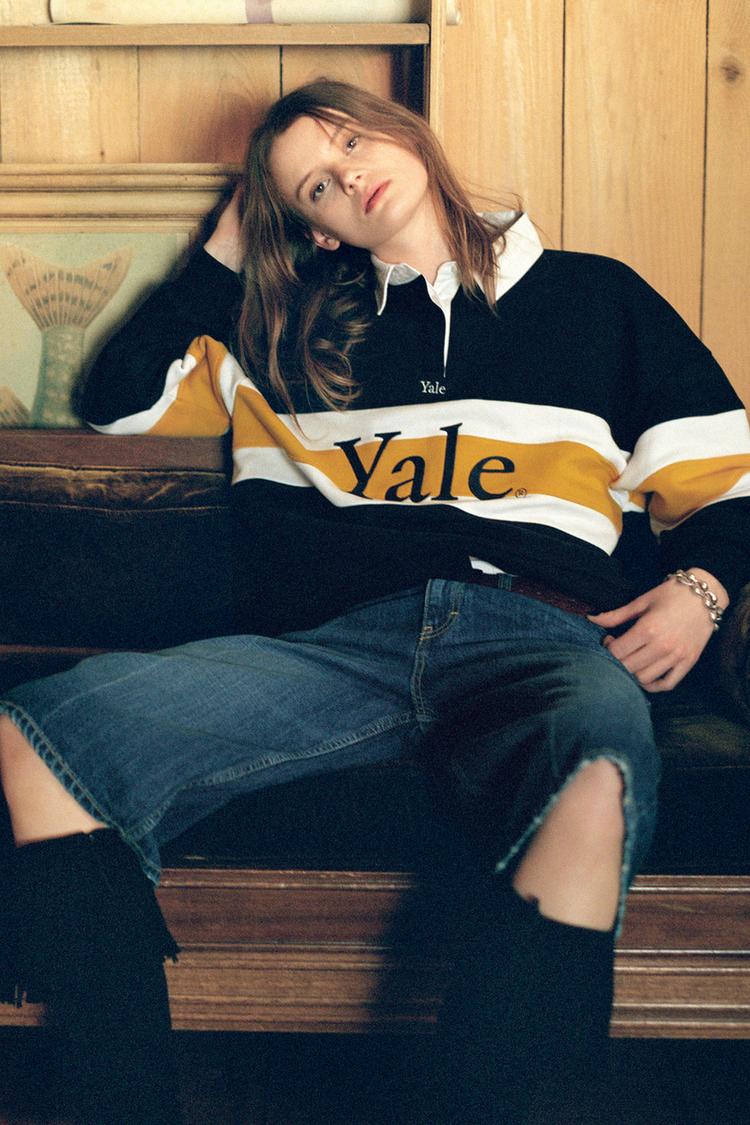 Shirt Sweat Yale Zara TALA Studio Oversized Longline Sweatshirt