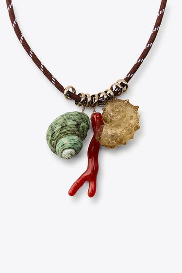 PACK OF 2 NECKLACES WITH SHELL CHARMS - Golden by Zara - Image 3