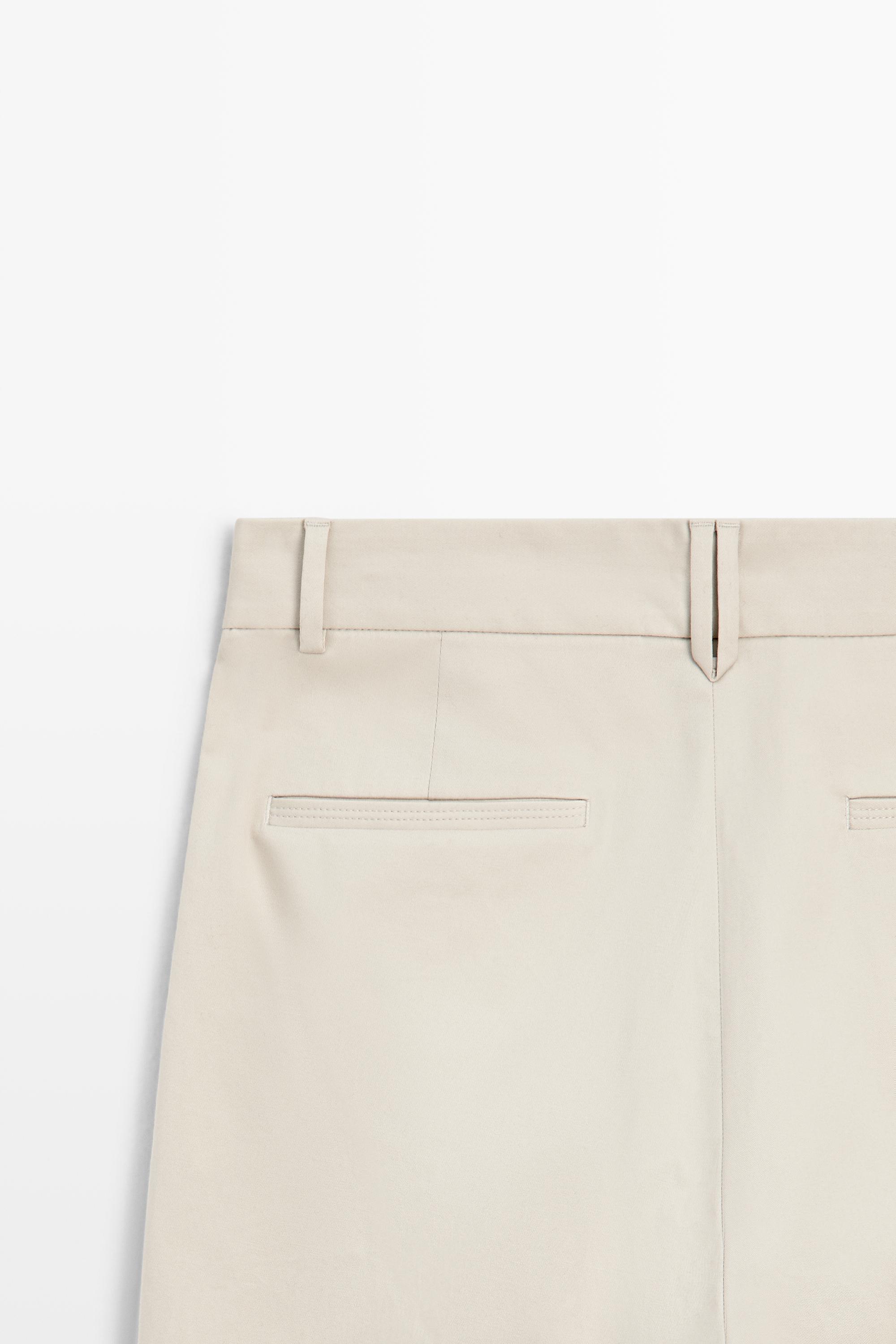 Relaxed fit darted pants