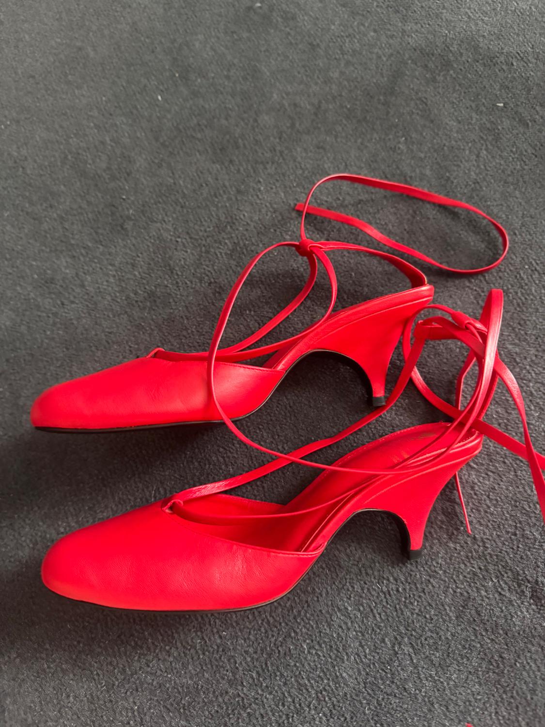 LEATHER HEELS WITH STRAPS WILLY CHAVARRIA X ZARA - Image 3
