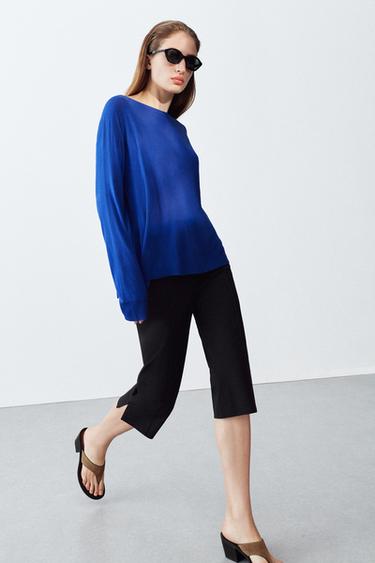 JERSEY BÁSICO PUNTO - Azul / Índigo de Zara