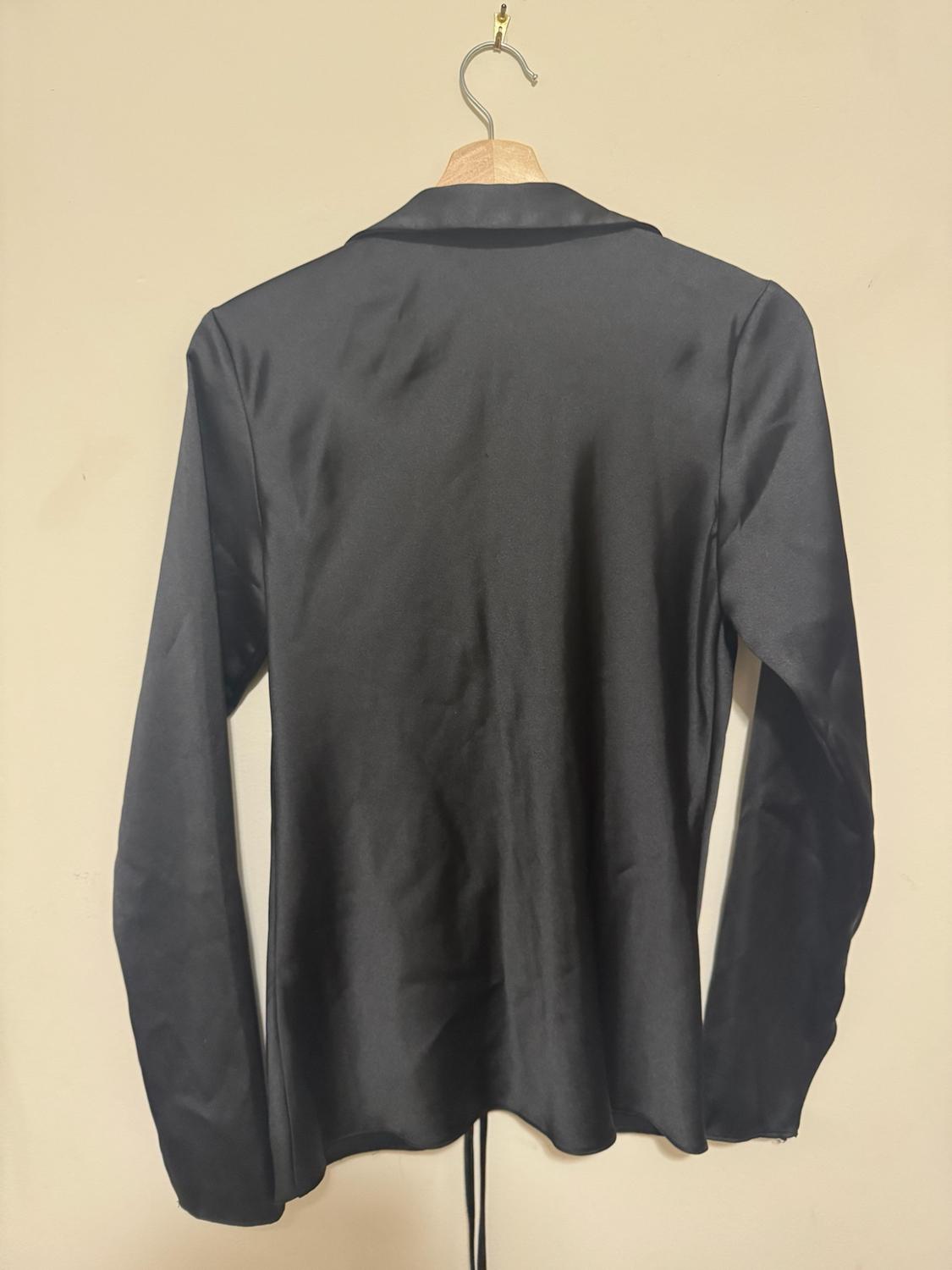SATIN EFFECT SHIRT WITH TIES - Image 3