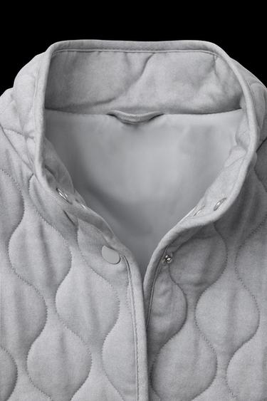 PUFFER JACKET - Pearl grey by Zara